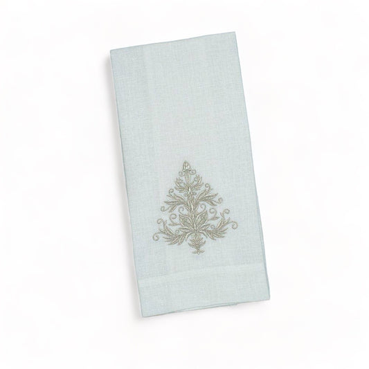 Vetro Tree Towel in Platinum