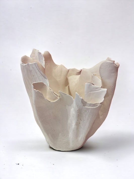 Large Porcelain Shell Vase