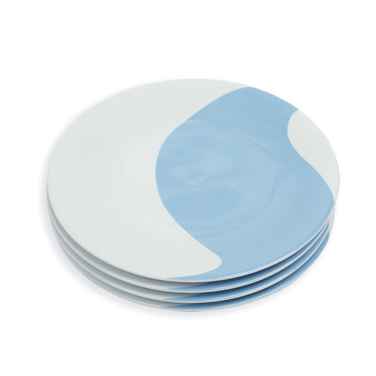 Colorblock Dinner Plates, Set of 4