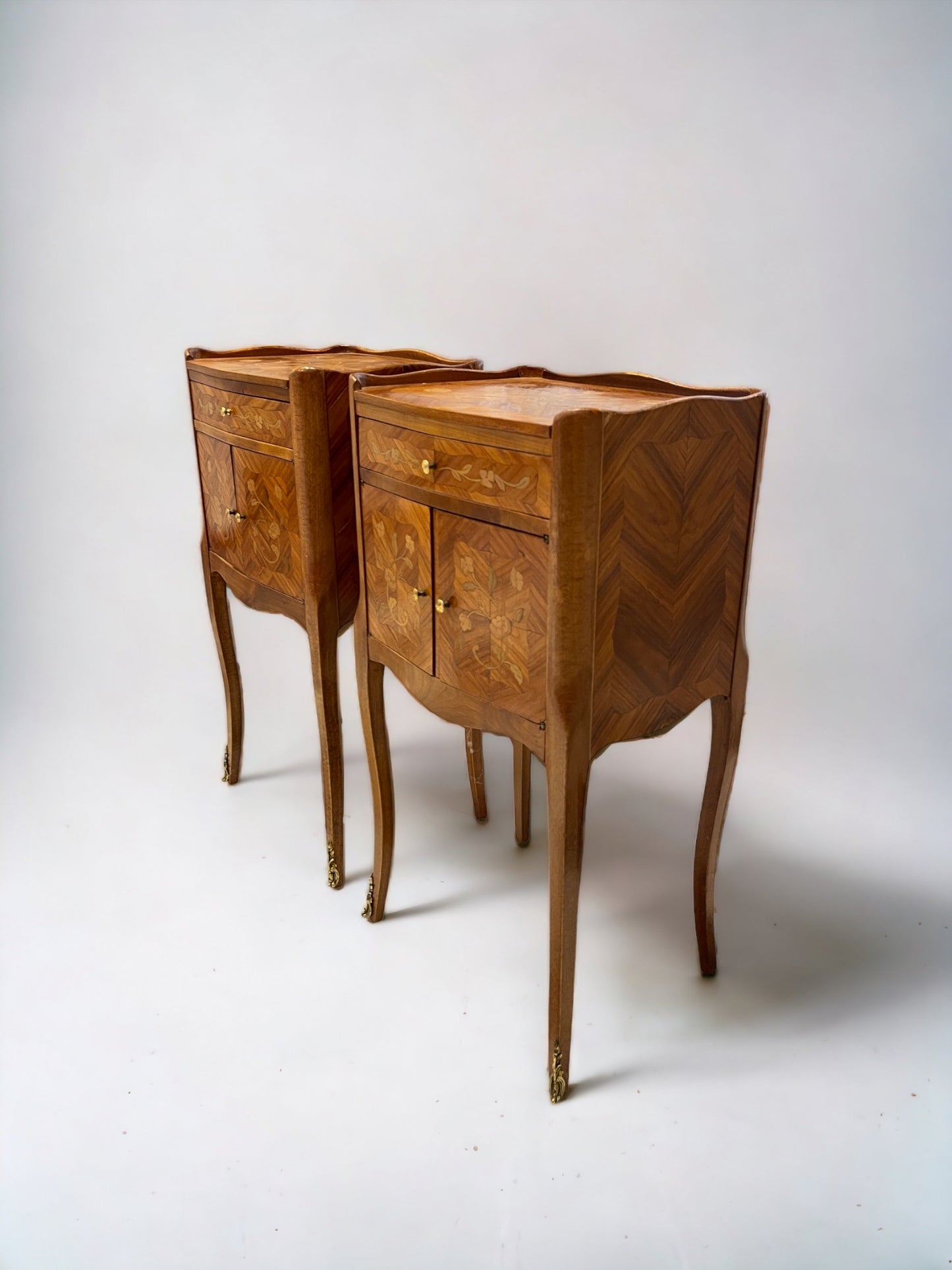 Pair of Marquetry Cabinets, c. 1930s
