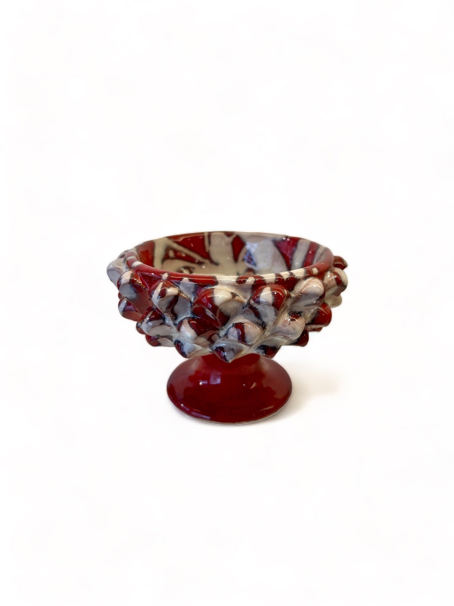 Mini Sicilian Pine Cone Pedestal Bowl, 7 cm