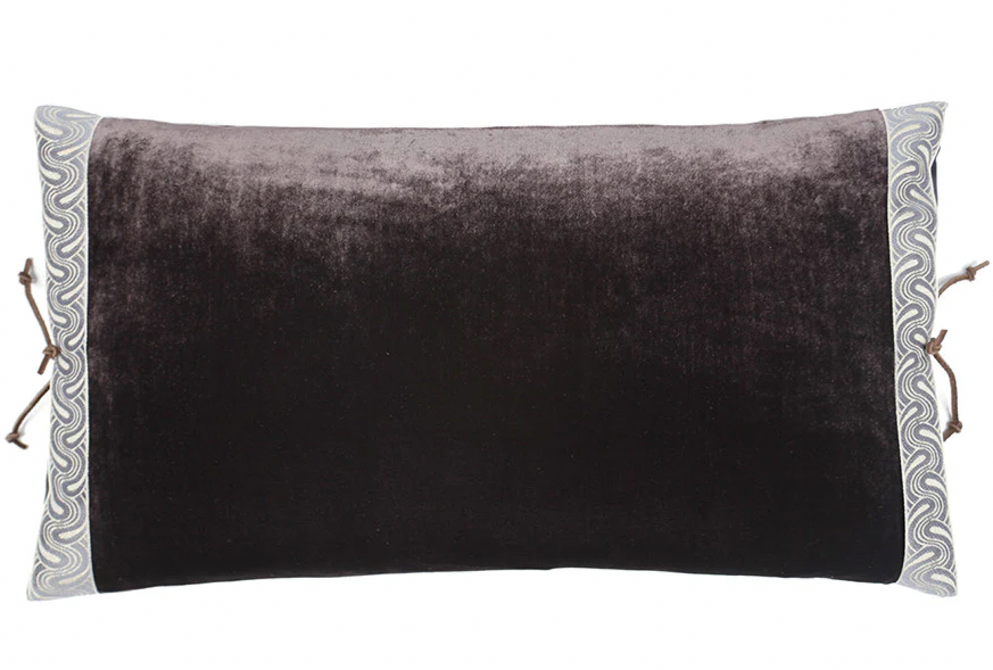Silk Velvet Lumbar Cushion, Dusk